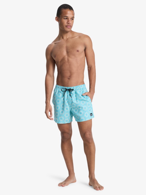 Everyday Printed Volley 15" - Swim Shorts for Men  EQYJV04219