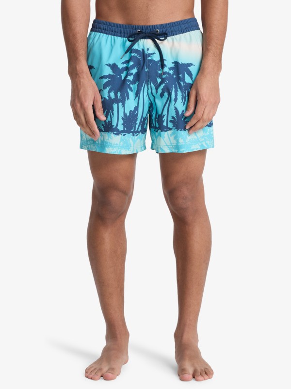 Everyday Printed Volley 15" - Swim Shorts for Men  EQYJV04219