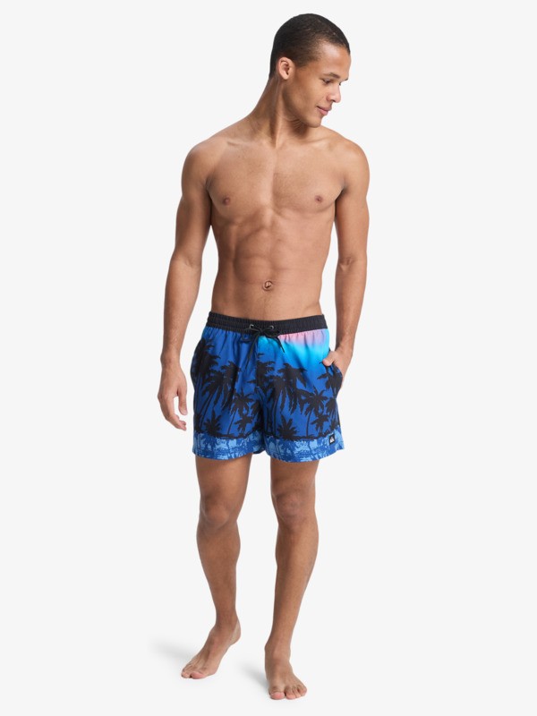 Everyday Printed Volley 15" - Swim Shorts for Men  EQYJV04219