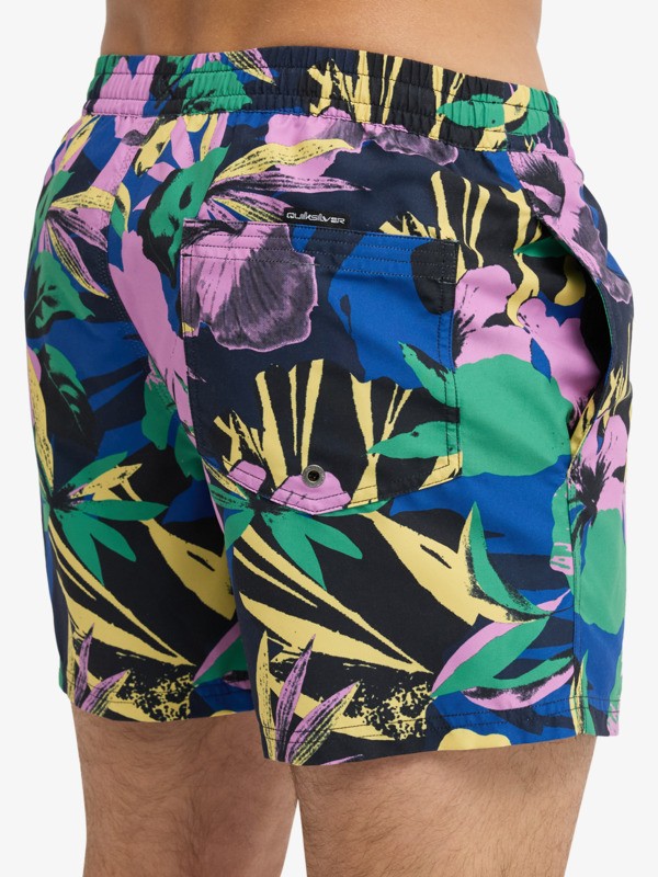 Everyday Printed Volley 15" - Swim Shorts for Men  EQYJV04219
