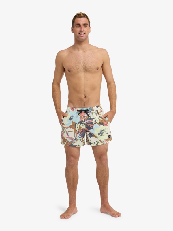 Everyday Printed Volley 15" - Swim Shorts for Men  EQYJV04219