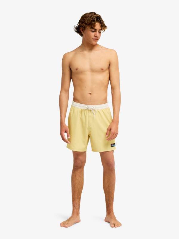 One Piece Solid 16" - Swim Shorts for Men  EQYJV04259