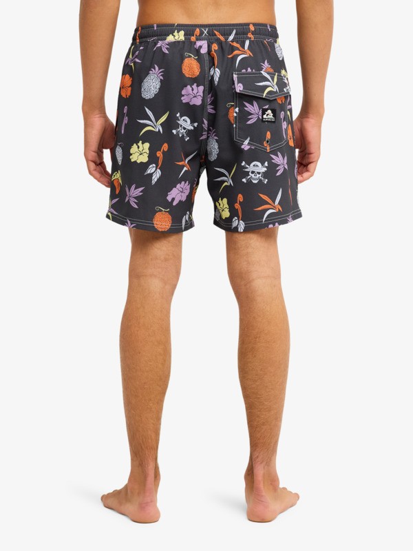 One Piece Printed 16" - Swim Shorts for Men  EQYJV04260