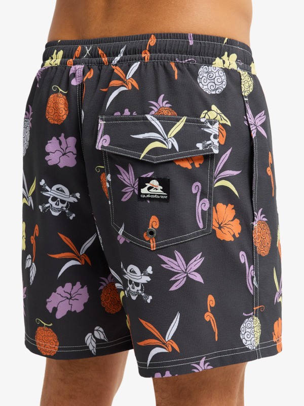 One Piece Printed 16" - Swim Shorts for Men  EQYJV04260