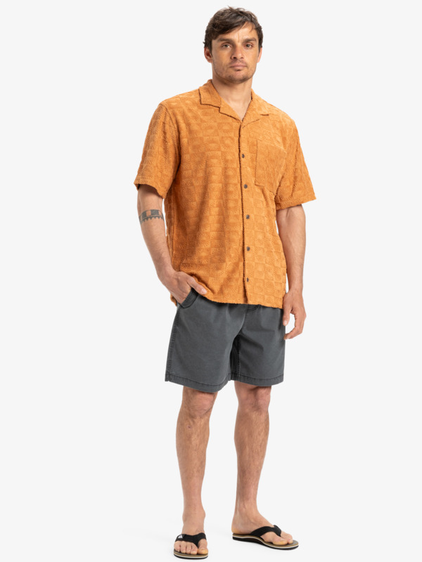 Men's Brown Short Sleeve Shirt 5
