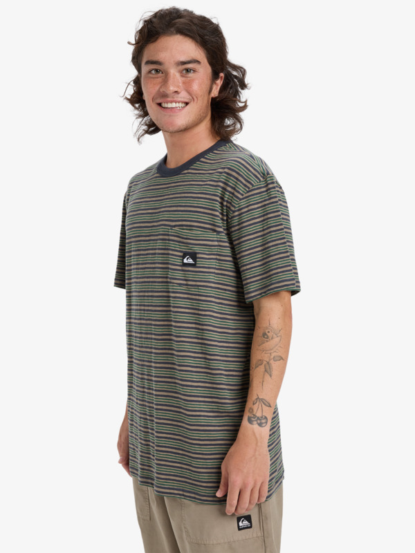 Onyx Striped - Short Sleeve T-Shirt for Men  EQYKT04393