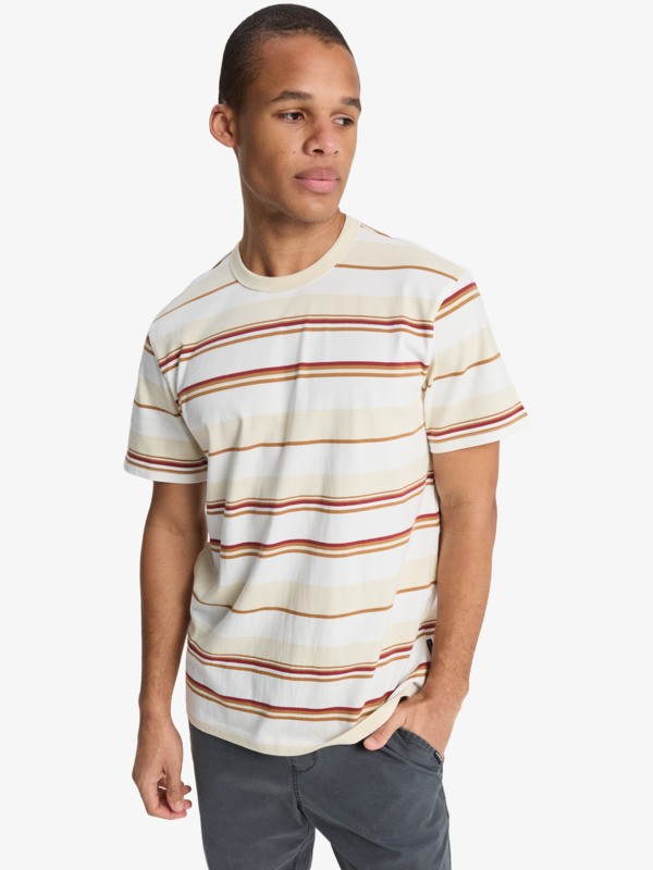 Lekoni Stripe - Short Sleeve T-Shirt for Men  EQYKT04410
