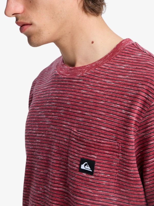 Lopaz Striped Pocket - Short Sleeve T-Shirt for Men  EQYKT04414