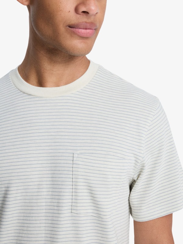 Lopaz Striped Pocket - Short Sleeve T-Shirt for Men  EQYKT04414