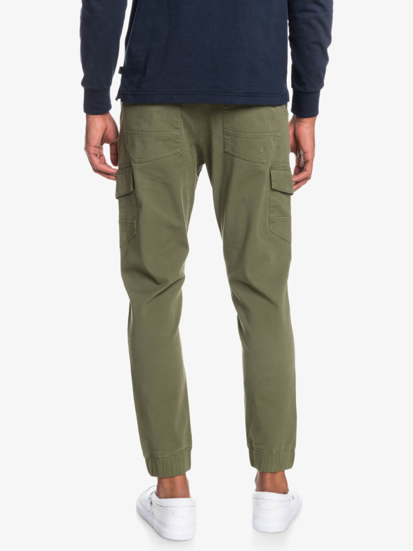 Cuffed Cargo - Tapered Cargo Trousers for Men EQYNP03257