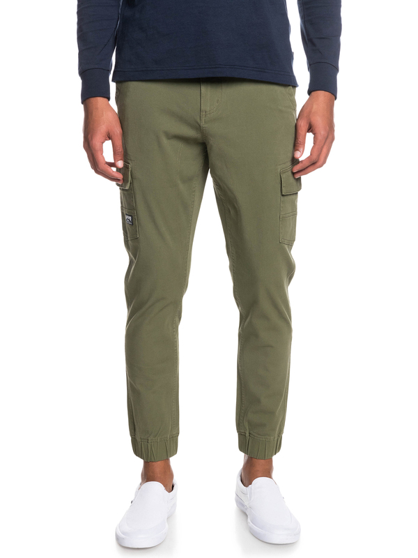 Cuffed Cargo - Tapered Cargo Trousers for Men EQYNP03257