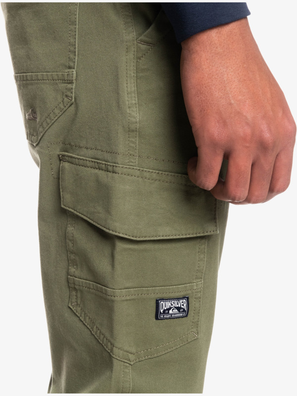 Cuffed Cargo - Tapered Cargo Trousers for Men EQYNP03257