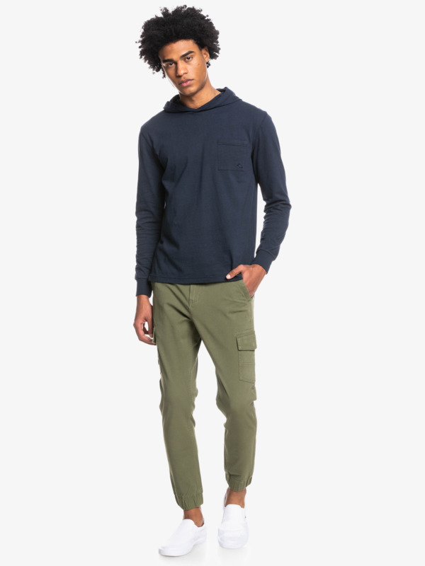 Cuffed Cargo - Tapered Cargo Trousers for Men EQYNP03257