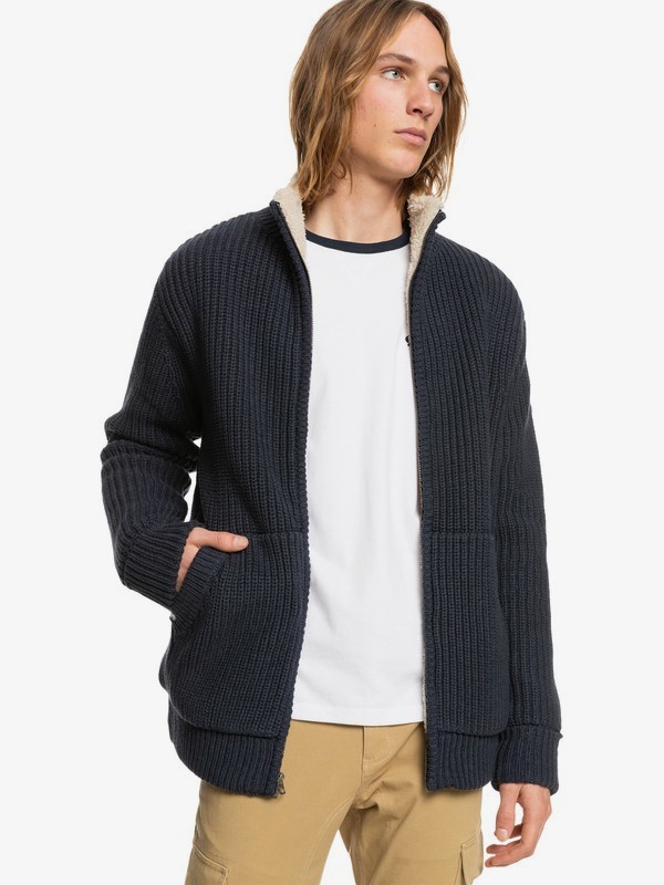 Boketto - Zip-Up Sherpa Lined Jumper for Men  EQYSW03260