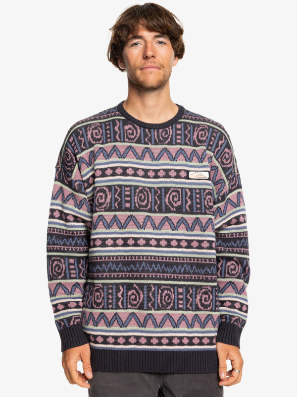 Purple Vision - Crew Neck Pullover for Men  EQYSW03311