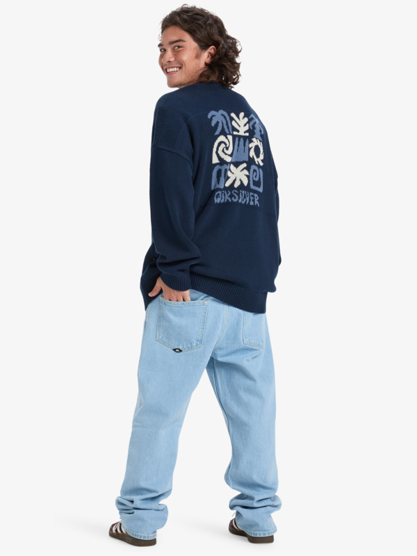 Devils Jacquard Logo - Crew Neck Sweater for Men  EQYSW03333