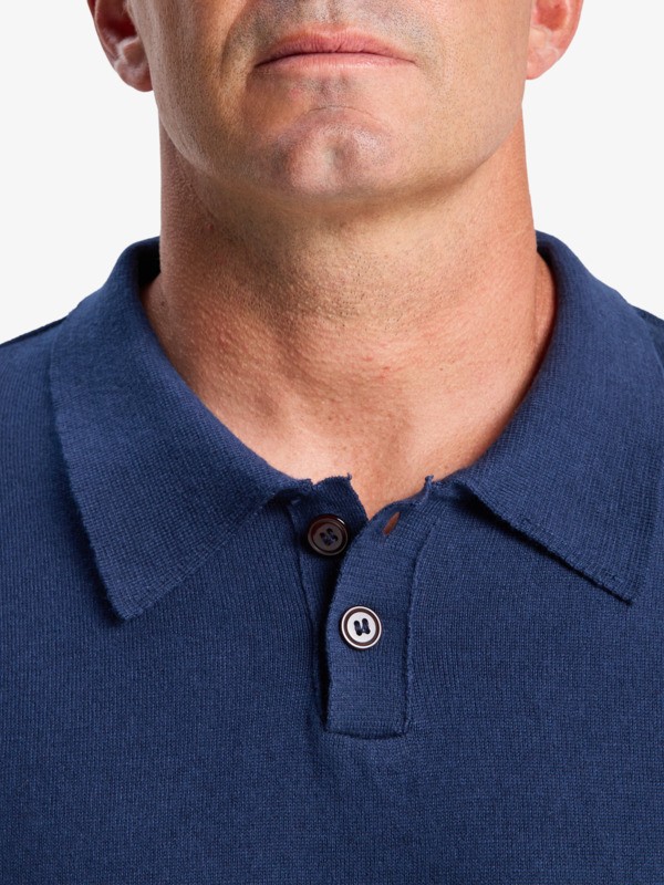 Diamond Polo Ss - Short Sleeve Knitted Polo for Men  EQYSW03335