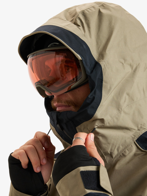 quiksilver, High Altitude GORE-TEX® - Funktionelle Snow-Jacke mit Kapuze für Männer, FALLEN ROCK (tzc0) High Altitude GORE-TEX® - Technical Snow Jacket for Men  EQYTJ03494