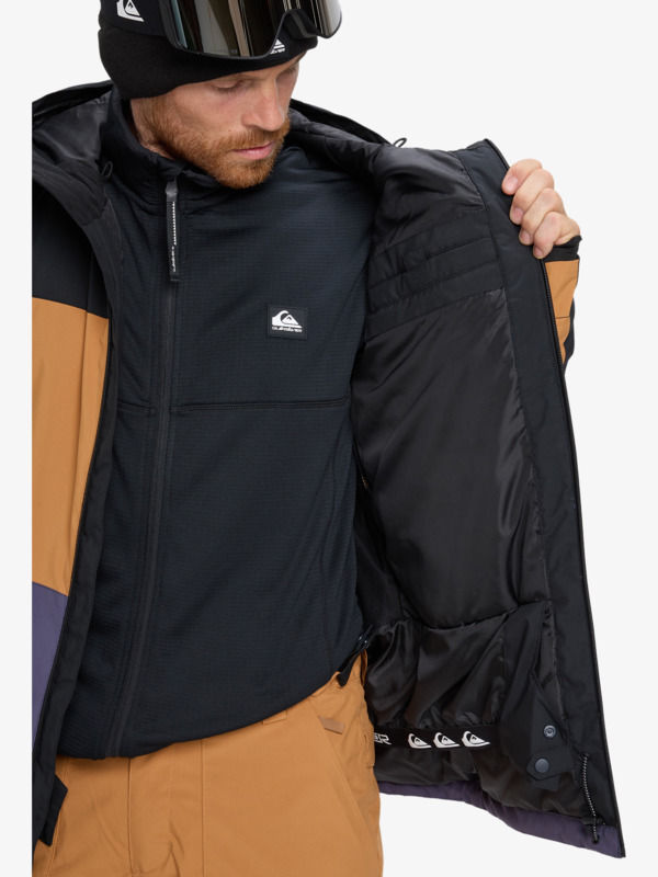 quiksilver, Sycamore Block 20K - Technisch Snowjack voor Heren, ALMOND (cmd0) Sycamore Block 20K - Technical Snow Jacket for Men  EQYTJ03503