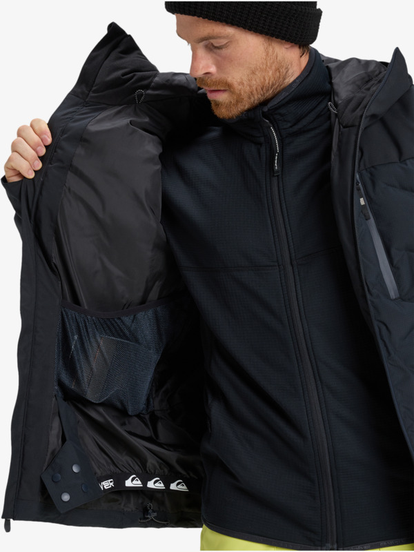quiksilver, The Edge - Chaqueta técnica snow para hombre, TRUE BLACK (kvj0) The Edge - Technical Snow Jacket for Men  EQYTJ03504