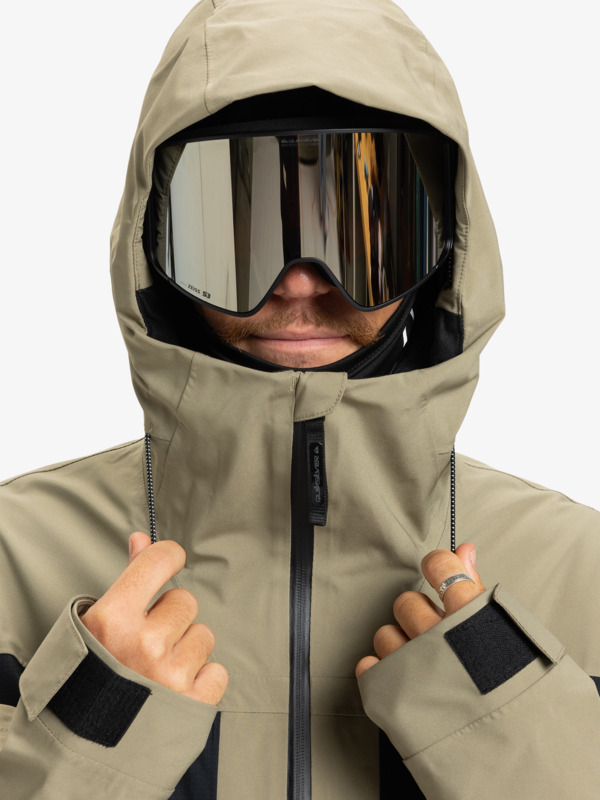 quiksilver, Ultralight Stretch 20K - Chaqueta técnica snow para hombre, FALLEN ROCK (tzc0) Ultralight Stretch 20K - Technical Snow Jacket for Men  EQYTJ03515