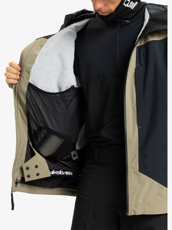 quiksilver, Ultralight Stretch 20K - Chaqueta técnica snow para hombre, FALLEN ROCK (tzc0) Ultralight Stretch 20K - Technical Snow Jacket for Men  EQYTJ03515
