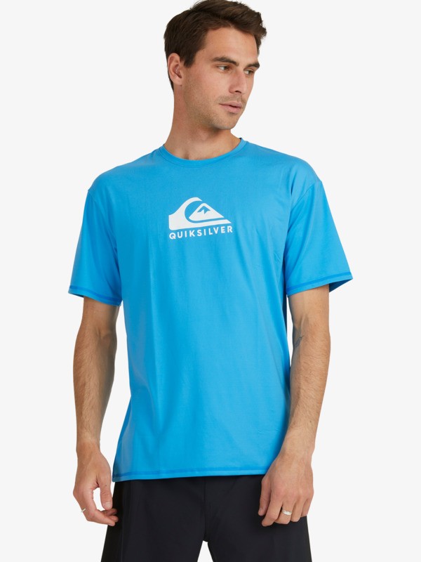 Solid Streak - Short Sleeve UPF 50 Surf T-Shirt for Men  EQYWR03235