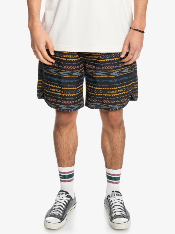 Scallop Print 18" - Elasticated Shorts for Men EQYWS03805