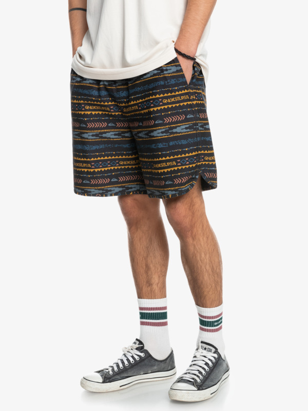 Scallop Print 18" - Elasticated Shorts for Men EQYWS03805