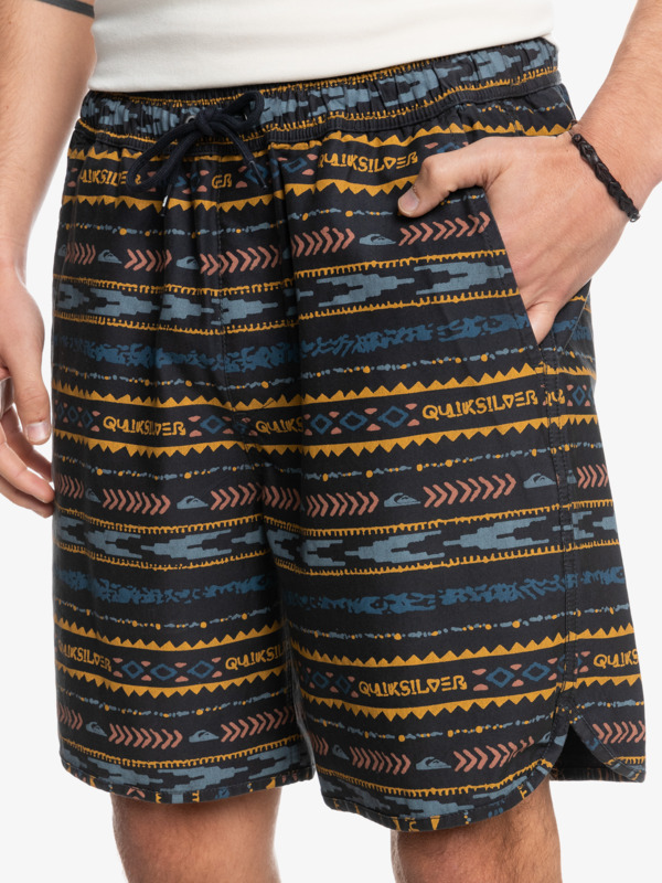 Scallop Print 18" - Elasticated Shorts for Men EQYWS03805