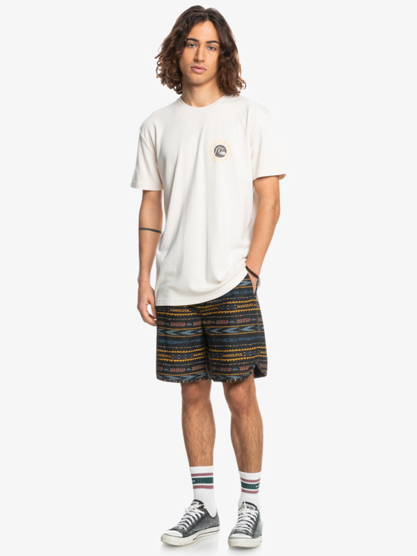 Scallop Print 18" - Elasticated Shorts for Men EQYWS03805