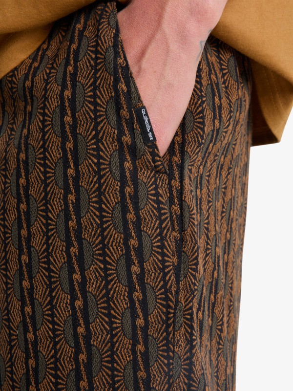 Taxer Jacquard Horizons - Elasticated Shorts for Men  EQYWS03909