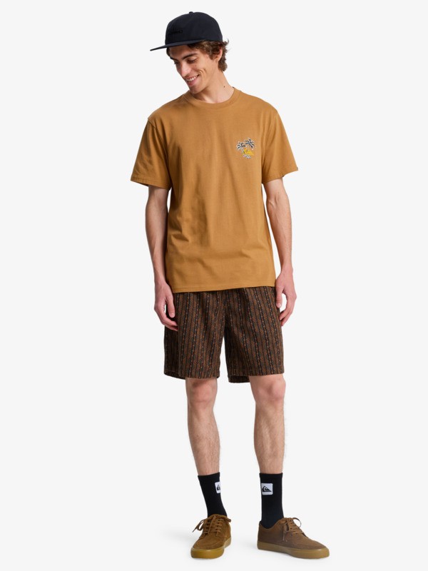 Taxer Jacquard Horizons - Elasticated Shorts for Men  EQYWS03909