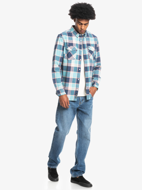 Flannel shirt and jeans best sale