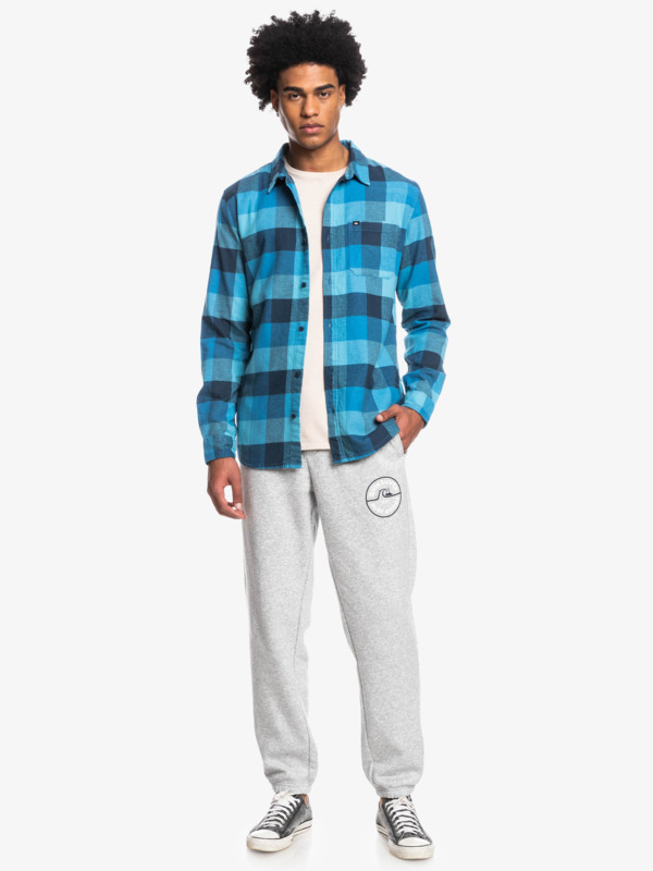 Motherfly Long Sleeve Flannel Shirt for Men Quiksilver