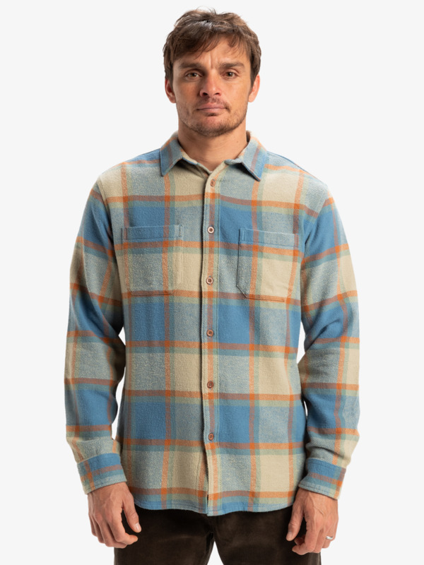 Chemise Homme En Flanelle à Carreaux - Manches Longues - Coupe Classique Avec Poches Poitrine