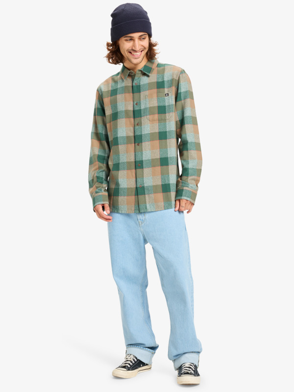 Motherfly Plaid - Long Sleeve Shirt for Men  EQYWT04642