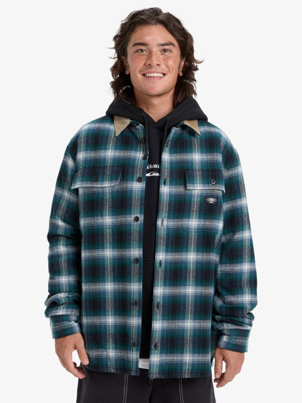 Mercury Desert Shadow Check - Long Sleeve Shirt for Men  EQYWT04643