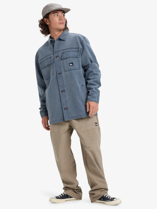 Mohab Washed Twill - Long Sleeve Shirt for Men  EQYWT04654