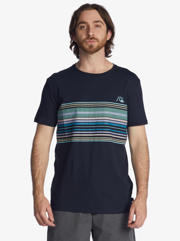 Rythmic Stripe - Short Sleeve T-Shirt for Men  EQYZT06682
