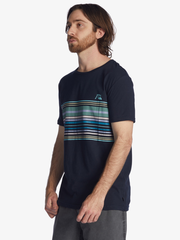 Rythmic Stripe - Short Sleeve T-Shirt for Men  EQYZT06682