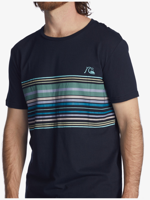 Rythmic Stripe - Short Sleeve T-Shirt for Men  EQYZT06682