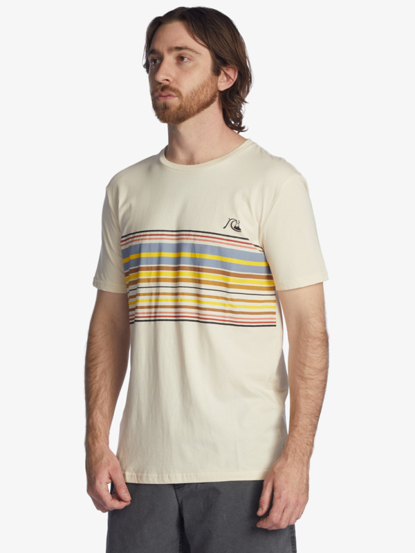 Rythmic Stripe - Short Sleeve T-Shirt for Men EQYZT06682