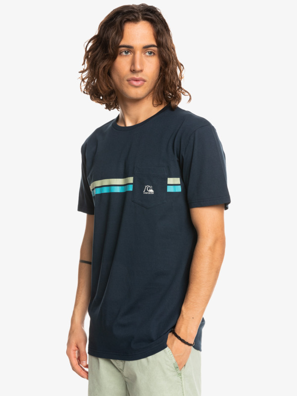 Striped Flow - Pocket T-Shirt for Men  EQYZT07060