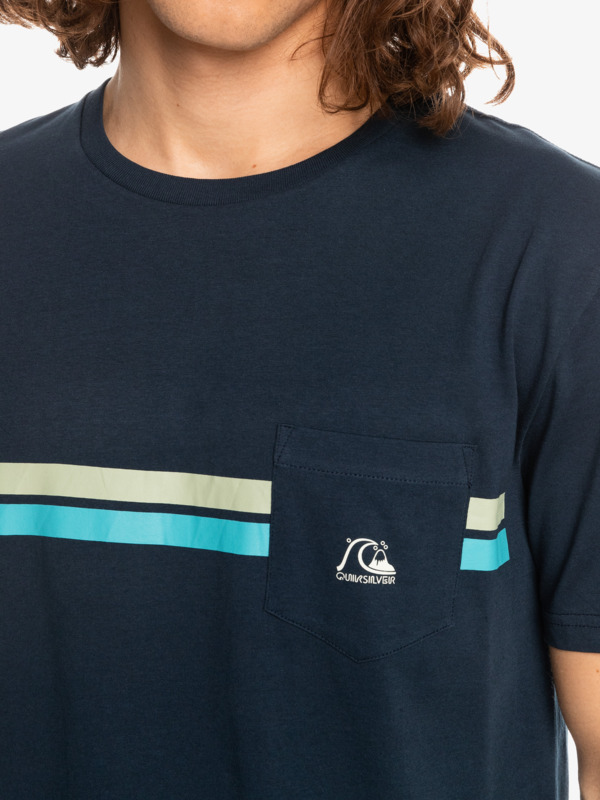 Striped Flow - Pocket T-Shirt for Men  EQYZT07060