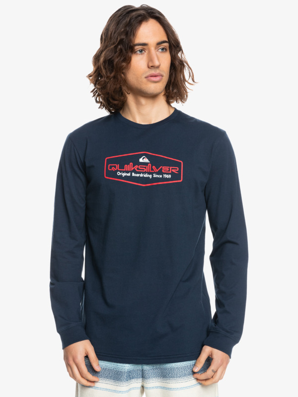Omni Lockup - Long Sleeve T-Shirt for Men  EQYZT07098