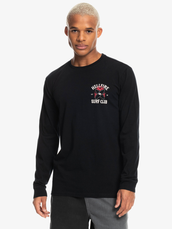 Quiksilver x Stranger Things Hell Fire Surf Club - Long Sleeve T-Shirt for Men  EQYZT07180