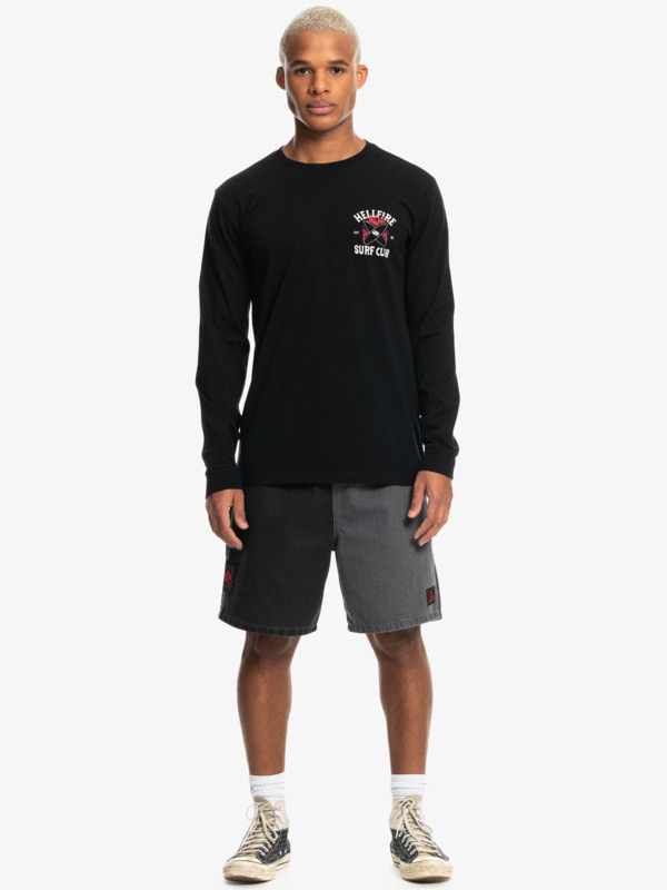 Quiksilver x Stranger Things Hell Fire Surf Club - Long Sleeve T-Shirt for Men  EQYZT07180