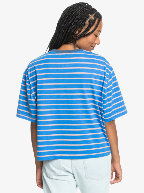 UNI Stripe And Arts - Short Sleeves T-shirt for Women  EQYZT07902