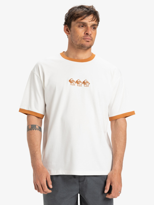 Ticket To The Beach Ringer - Short Sleeves T-Shirt for Men  EQYZT08019